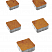 Тротуарные плиты "АНТИК" - Б.3.А.6 Листопад гладкий Каир, комплект из 5 видов плит
