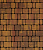 Тротуарные плиты "КЛАССИКО" - Б.1.КО.6 Листопад гладкий Осень, комплект из 3 видов плит