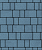 Тротуарные плиты "СТАРЫЙ ГОРОД" - Б.1.ФСМ.6 Гранит Синий, комплект из 3 видов плит