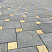 Тротуарные плиты "КВАДРАТ" - А.2.К.4 Гранит Жёлтый с чёрным