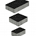 Тротуарные плиты "СТАРЫЙ ГОРОД" - Б.1.ФСМ.8 Стоунмикс Черный, комплект из 3 видов плит