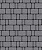 Тротуарные плиты "КЛАССИКО" - Б.1.КО.6 М Гранит Серый с чёрным, комплект из 2 видов плит