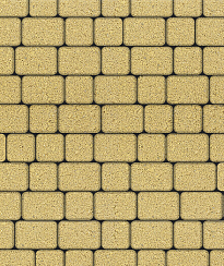 Тротуарные плиты "КЛАССИКО" - А.1.КО.4 Гранит Жёлтый, комплект из 2 видов плит