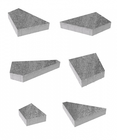 Тротуарные плиты "ОРИГАМИ" - Б.4.ФСМ.8 Искусственный камень Шунгит