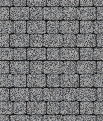 Тротуарные плиты "КЛАССИКО" - А.1.КО.4 Гранит Серый с чёрным, комплект из 2 видов плит