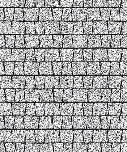 Тротуарная плитка "АНТИК" - Б.3.А.6 Стоунмикс Бело-чёрный, комплект из 5 видов плит