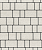 Тротуарные плиты "СТАРЫЙ ГОРОД" - Б.1.ФСМ.8 Стандарт Белый, комплект из 3 видов плит