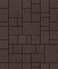 Тротуарная плитка "МЮНХЕН" - Б.2.ФСМ.6 Гранит Коричневый, комплект из 4 видов плит