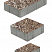 Тротуарные плиты "СТАРЫЙ ГОРОД" - Б.1.Фсм.8 Листопад гладкий Хаски, комплект из 3 видов плит