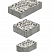 Тротуарные плиты "СТАРЫЙ ГОРОД" - Б.1.ФСМ.8 Стоунмикс Бело-чёрный, комплект из 3 видов плит