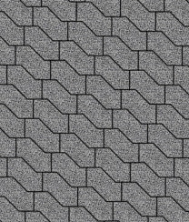 Тротуарные плиты "S-ФОРМА" - В.3.Ф.10 Стоунмикс Серый с чёрным