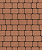 Тротуарные плиты "КЛАССИКО" - А.1.КО.4 Гранит Оранжевый, комплект из 2 видов плит