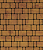 Тротуарные плиты "КЛАССИКО" - Б.1.КО.6 Листопад гранит Каир, комплект из 3 видов плит