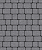 Тротуарные плиты "КЛАССИКО" - А.1.КО.4 Гранит Серый, комплект из 2 видов плит