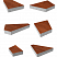 Тротуарные плиты "ОРИГАМИ" - Б.4.Фсм.8 Листопад гладкий Барселона, комплект из 6 видов плит