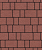 Тротуарная плитка "СТАРЫЙ ГОРОД" - А.1.ФСМ.4 Cтандарт Красный, комплект из 3 видов плит