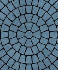 Тротуарные плиты "КЛАССИКО" - Б.2.КО.6 Стандарт Синий, комплект из 3 видов плит