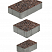 Тротуарные плиты "СТАРЫЙ ГОРОД" - Б.1.ФСМ.8 Листопад гранит Клинкер, комплект из 3 видов плит