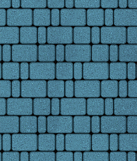Тротуарные плиты "КЛАССИКО" - Б.1.КО.6 Стандарт Синий, комплект из 3 видов плит