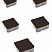 Тротуарные плиты "АНТИК" - Б.3.А.6 Стандарт Коричневый, комплект из 5 видов плит