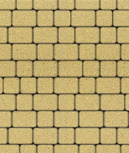 Тротуарные плиты "КЛАССИКО" - Б.1.КО.6 М Гранит Жёлтый, комплект из 2 видов плит