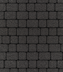 Тротуарная плитка "КЛАССИКО" - А.1.КО.4 Стандарт Черный, комплект из 2 видов плит