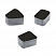 Тротуарные плиты "КЛАССИКО" - Б.2.КО.6 Гранит Чёрный, комплект из 3 видов плит