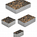 Тротуарные плиты "МЮНХЕН" - Б.2.ФСМ.6 Листопад гранит Мустанг, комплект из 4 видов плит