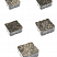 Тротуарные плиты "АНТИК" - Б.3.А.6 Листопад гладкий Старый замок, комплект из 5 видов плит