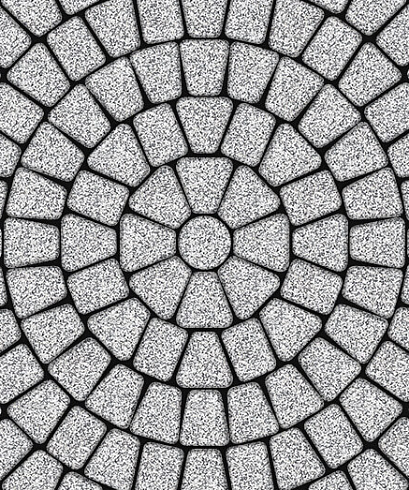 Тротуарная плитка "КЛАССИКО" - Б.2.КО.6 Стоунмикс Бело-чёрный, комплект из 3 видов плит