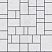 Тротуарная плитка "МЮНХЕН" - Б.2.ФСМ.6 Стоунмикс Белый, комплект из 4 видов плит