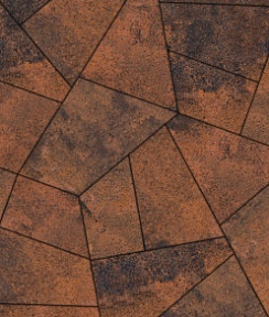 Тротуарные плиты "ОРИГАМИ" - Б.4.ФСМ.8 Листопад гранит Мустанг, комплект из 6 видов плит