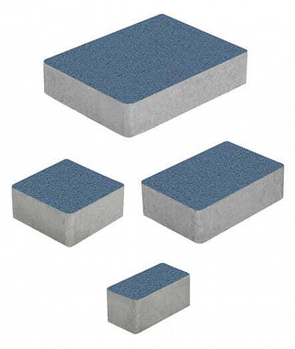 Тротуарные плиты "МЮНХЕН" - Б.2.ФСМ.6 Стандарт Синий, комплект из 4 видов плит