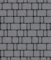 Тротуарная плитка "КЛАССИКО" - Б.1.КО.6 Стандарт Серый, комплект из 3 видов плит