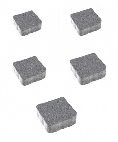 Тротуарные плиты "АНТИК" - Б.3.А.6 Гранит Серый комплект из 5 видов плит