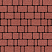 Тротуарные плиты "КЛАССИКО" - Б.1.КО.6 Стандарт Красный, комплект из 3 видов плит