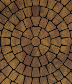 Тротуарные плиты "КЛАССИКО" - Б.2.КО.6 Листопад гранит Осень, комплект из 3 видов плит