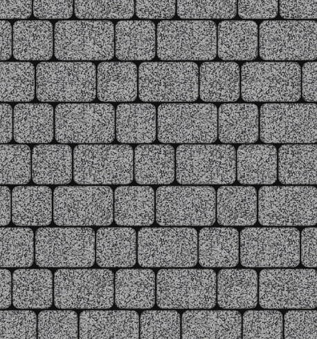 Тротуарная плитка "КЛАССИКО" - А.1.КО.4 Стоунмикс Серый с чёрным, комплект из 2 видов плит
