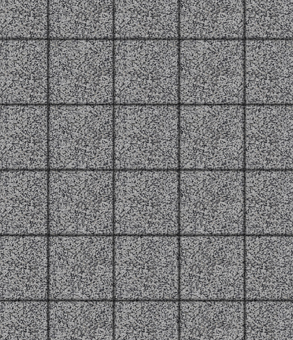 Тротуарная плитка КВАДРАТ - А.2.К.4 Стоунмикс Серый с чёрным