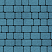 Тротуарные плиты "КЛАССИКО" - А.1.КО.4 Стандарт Синий, комплект из 2 видов плит