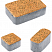 Тротуарные плиты "КЛАССИКО" - Б.1.КО.6 Листопад гладкий Сахара, комплект из 3 видов плит