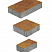 Тротуарная плитка "СТАРЫЙ ГОРОД" - А.1.ФСМ.4 Листопад гладкий Каир, комплект из 3 видов плит