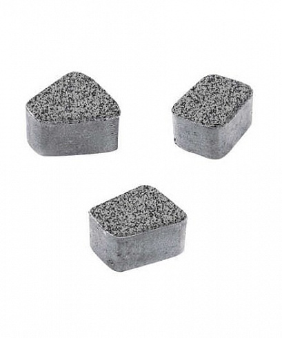 Тротуарные плиты "КЛАССИКО" - Б.2.КО.6 Гранит Серый с чёрным, комплект из 3 видов плит