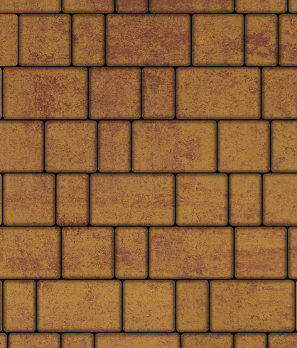 Тротуарная плитка "СТАРЫЙ ГОРОД" - А.1.ФСМ.4 Листопад гладкий Каир, комплект из 3 видов плит