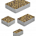 Тротуарные плиты "МЮНХЕН" - Б.2.ФСМ.6 Листопад гладкий Янтарь, комплект из 4 видов плит