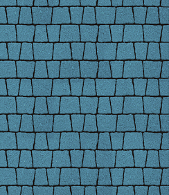 Тротуарные плиты "АНТИК" - Б.3.А.6 Стандарт Синий, комплект из 5 видов плит
