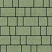 Тротуарные плиты "СТАРЫЙ ГОРОД" - Б.1.ФСМ.6 Стандарт Зелёный, комплект из 3 видов плит