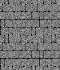 Тротуарная плитка "КЛАССИКО" - Б.1.КО.6 Стоунмикс Серый с чёрным, комплект из 3 видов плит