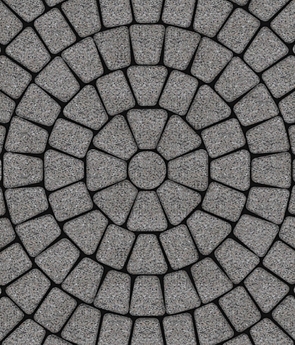 Тротуарная плитка "КЛАССИКО" - Б.2.КО.6 Стоунмикс Кремовый с чёрным, комплект из 3 видов плит