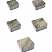 Тротуарные плиты "АНТИК" - Б.3.А.6 Листопад гладкий Антрацит, комплект из 5 видов плит